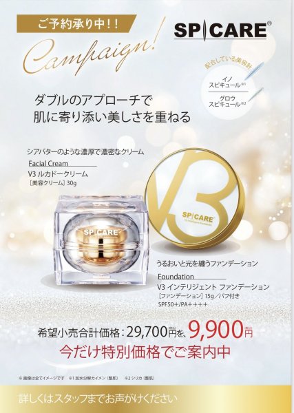画像1: V3 インテリジェント ファンデーション 15g + V3ルカドークリーム (1)
