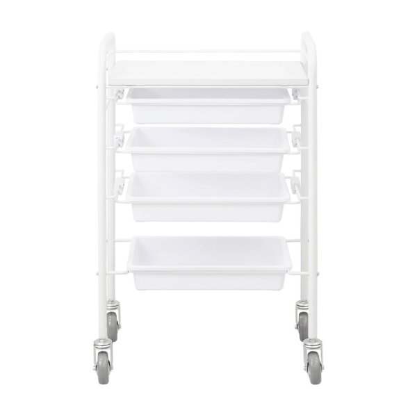 画像4: ユーティリティーワゴンSP 5BOX(ホイールキャスター仕様)ホワイト【本体組立済】 (4)