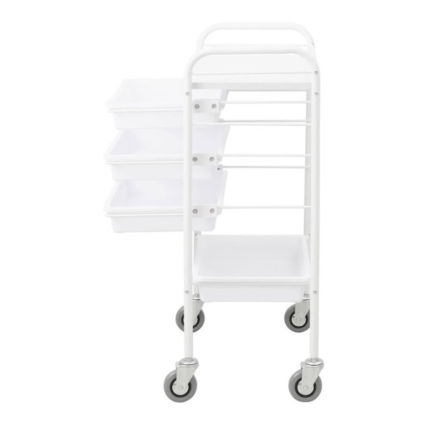 画像6: ユーティリティーワゴンSP 5BOX(ホイールキャスター仕様)ホワイト【本体組立済】 (6)