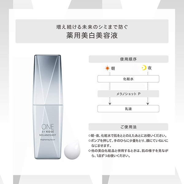画像4: ワンバイコーセー メラノショット P 40ml【医薬部外品】 (4)