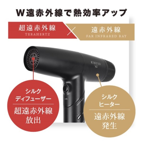 画像2: KINUJO Pro Hair Dryer(キヌージョ プロ ヘアドライヤー) (2)