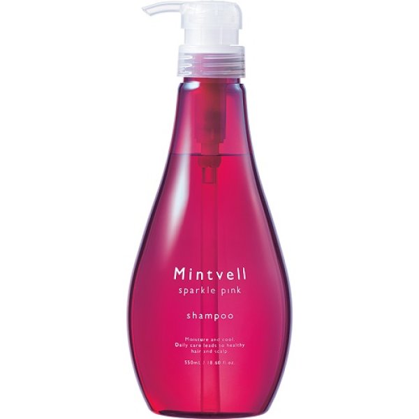 画像1: ミントベル スパークルピンクシャンプー 550mL (1)