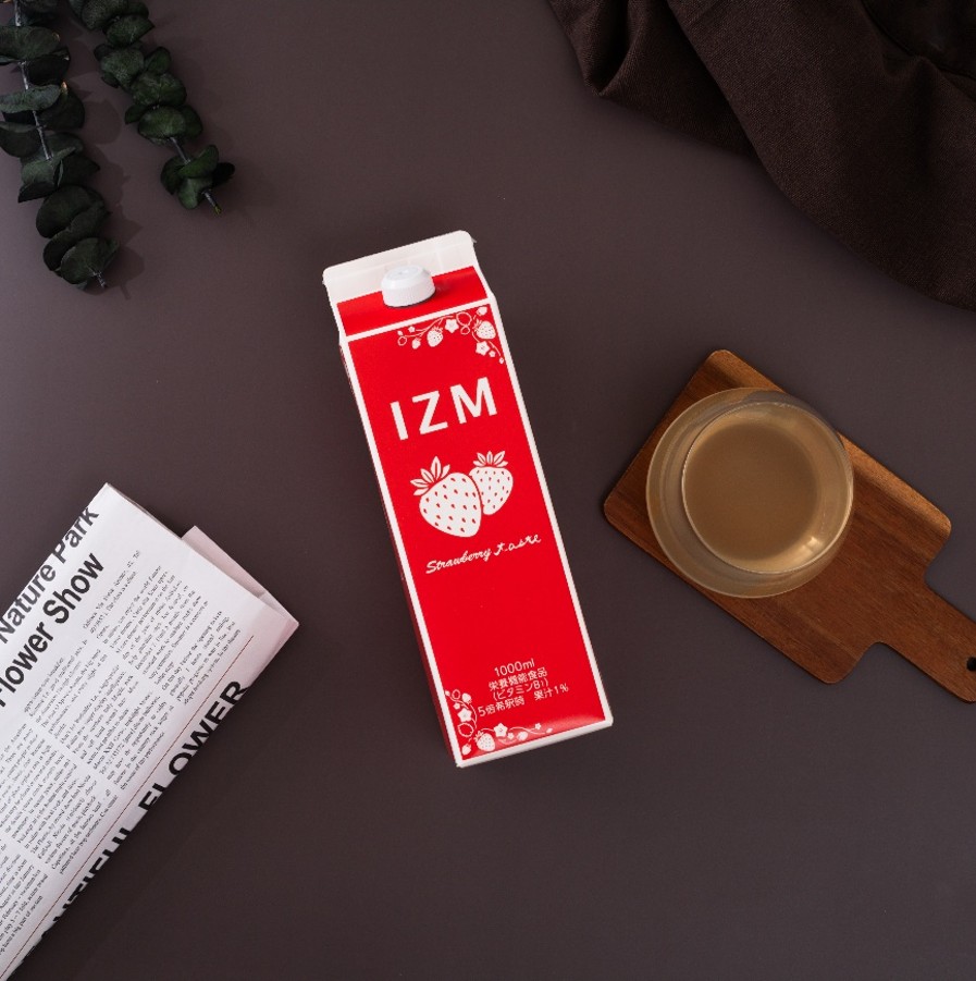 まるでデザート！「いちごミルク」にもなる酵素ドリンク、IZM ストロベリーテイストが登場